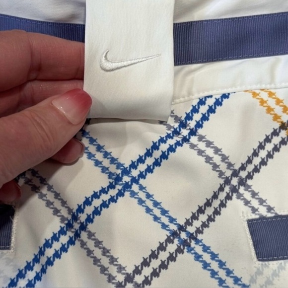 Nike, Golf Fit Dry Skort PlaidBlue Yellow White Women's, Size Medium ππΌββοΈ - Picture 5 of 10